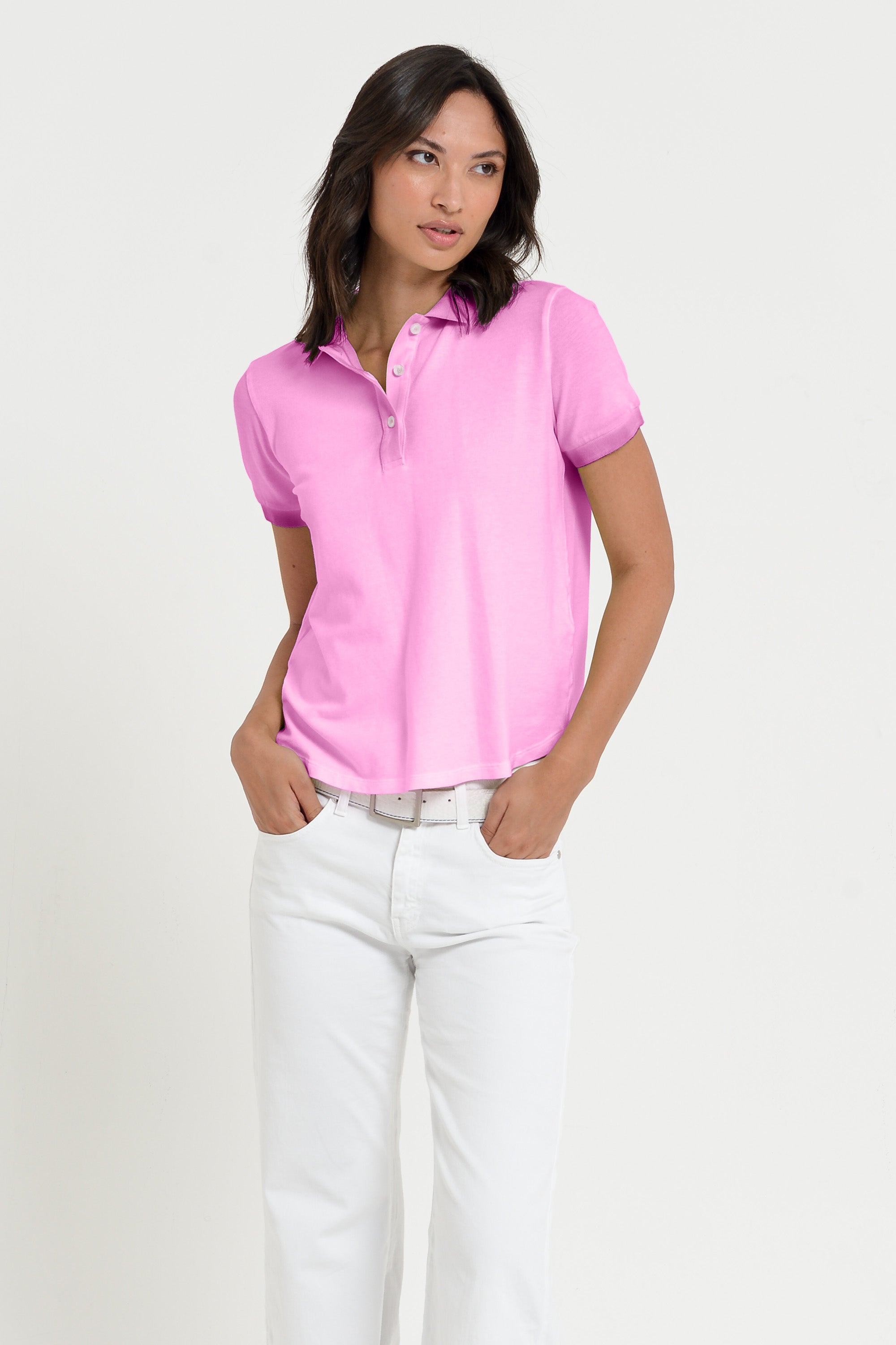 Crystal Polo - Women's Pique Polo Shirt - Candy