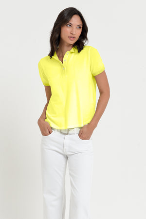 Crystal Polo - Women's Pique Polo Shirt - Lime