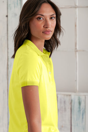 Crystal Polo - Women's Pique Polo Shirt - Lime