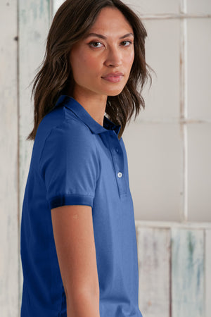 Crystal Polo - Women's Pique Polo Shirt - Pacific
