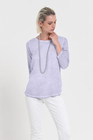 Daytona T-shirt - Women's Short Sleeve Satin T-Shirt - Lilac
