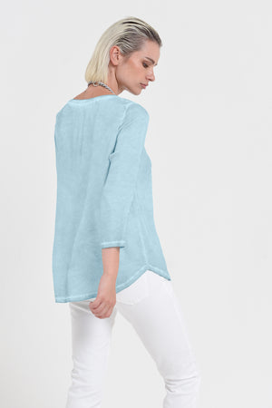 Daytona T-shirt - Women's Short Sleeve Satin T-Shirt - Bora Bora
