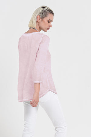 Daytona T-shirt - Women's Short Sleeve Satin T-Shirt - Rose
