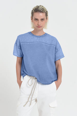 Sunset T-Shirt - Women's Crewneck Cotton T-Shirt - Bay