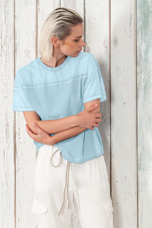 Sunset T-Shirt - Women's Crewneck Cotton T-Shirt - Margarita