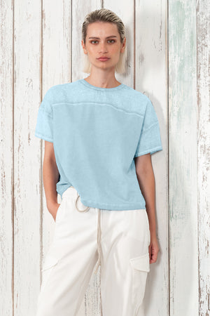 Sunset T-Shirt - Women's Crewneck Cotton T-Shirt - Margarita