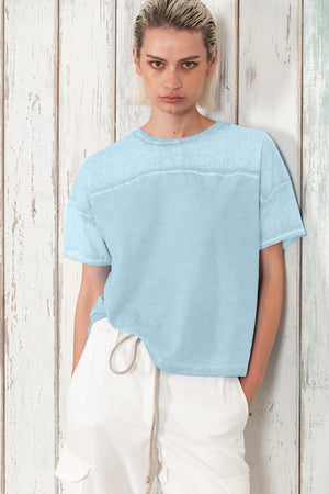 Sunset T-Shirt - Women's Crewneck Cotton T-Shirt - Margarita