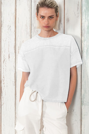 Sunset T-Shirt - Women's Crewneck Cotton T-Shirt - White