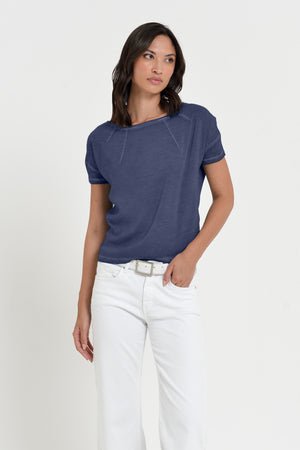 Cyprus T-Shirt - Women's Viscose T-Shirt - Navy