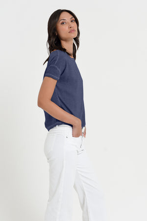 Cyprus T-Shirt - Women's Viscose T-Shirt - Navy
