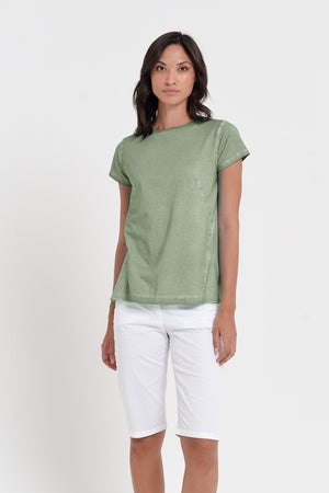 Flashback T-Shirt - Women's Stretchy Cotton T-Shirt - Palm