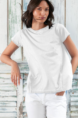 Flashback T-Shirt - Women's Stretchy Cotton T-Shirt - White