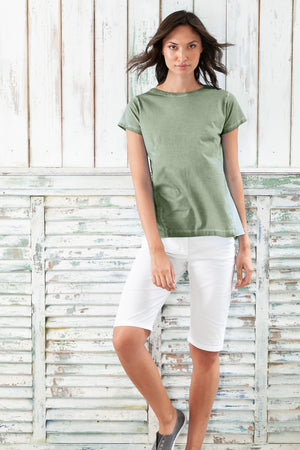 Flashback T-Shirt - Women's Stretchy Cotton T-Shirt - Palm