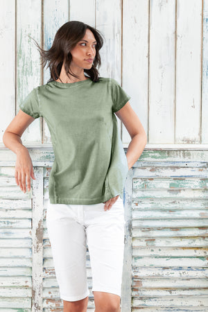 Flashback T-Shirt - Women's Stretchy Cotton T-Shirt - Palm