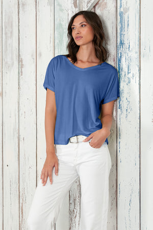 Noli T-Shirt - Women's Wide V-Neck T-Shirt - Pacific