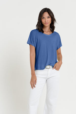 Noli T-Shirt - Women's Wide V-Neck T-Shirt - Pacific