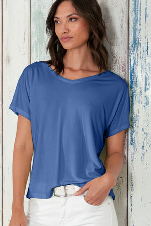 Noli T-Shirt - Women's Wide V-Neck T-Shirt - Pacific