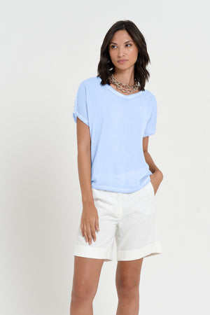 Vado T-Shirt - Women's Crewneck T-Shirt - Cielo