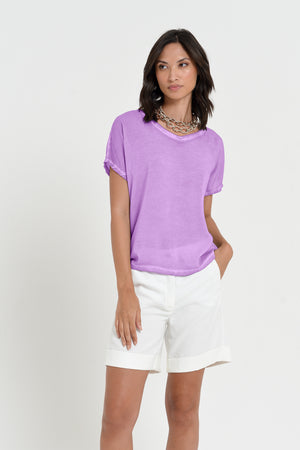 Vado T-Shirt - Women's Crewneck T-Shirt - Morado