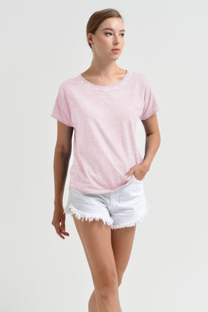 Olbia T-Shirt - Women's Crewneck T-Shirt - Rose