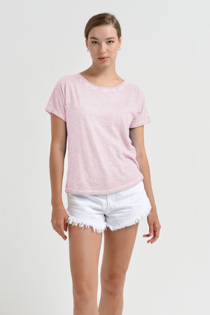 Olbia T-Shirt - Women's Crewneck T-Shirt - Rose