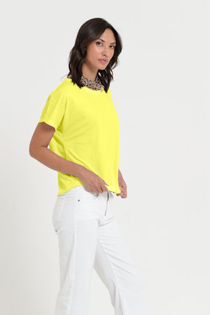 Vico T-Shirt - Women's Cotton T-Shirt - Lime