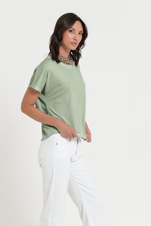 Vico T-Shirt - Women's Cotton T-Shirt - Palm