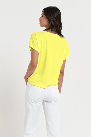 Vico T-Shirt - Women's Cotton T-Shirt - Lime