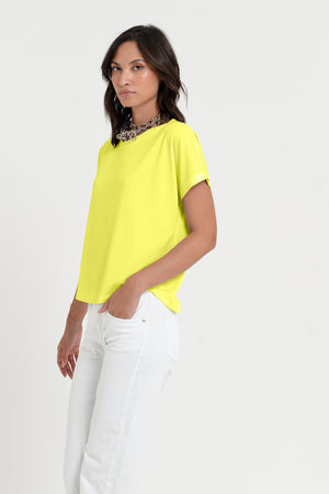 Vico T-Shirt - Women's Cotton T-Shirt - Lime