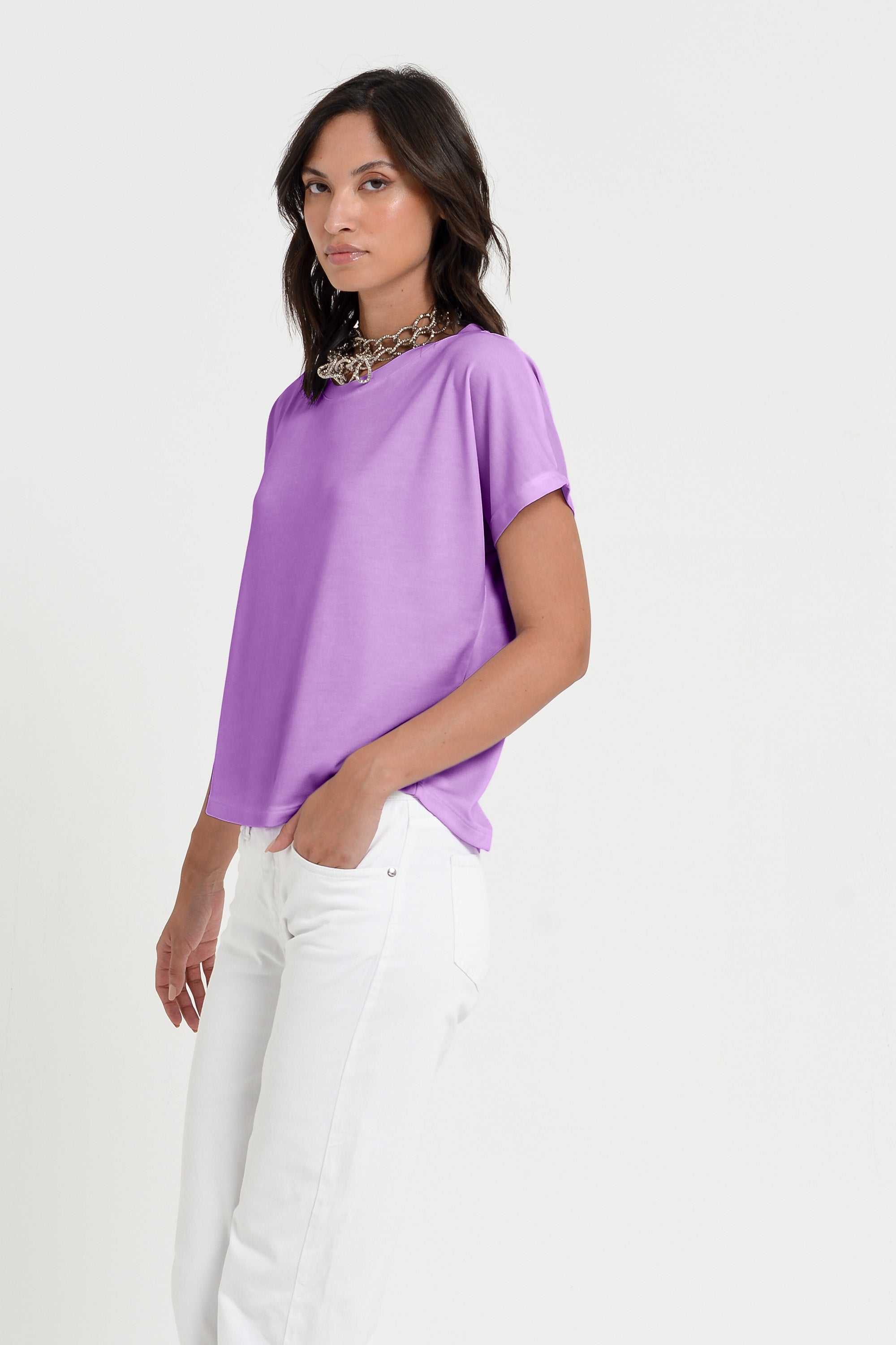 Vico T-Shirt - Women's Cotton T-Shirt - Morado