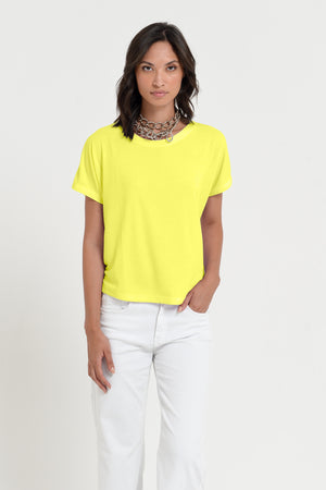 Vico T-Shirt - Women's Cotton T-Shirt - Lime