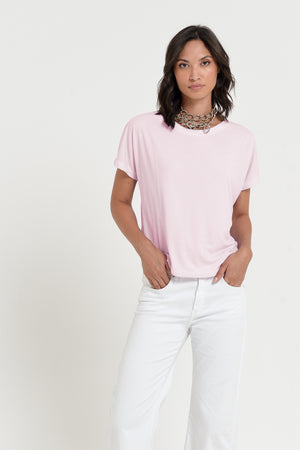 Vico T-Shirt - Women's Cotton T-Shirt - Rose