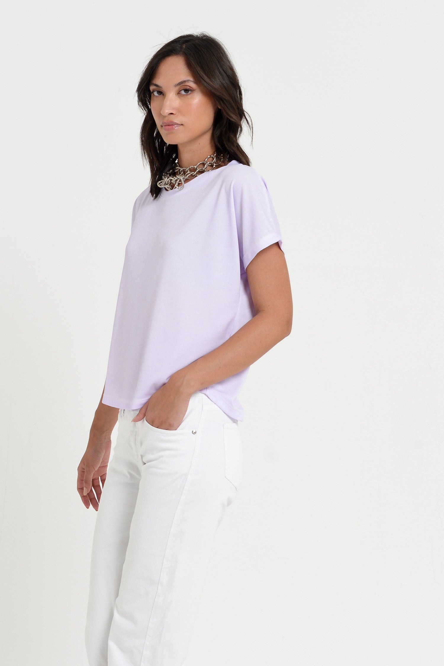 Vico T-Shirt - Women's Cotton T-Shirt - Lilac