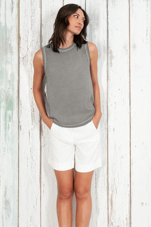 Moon Tank - Women's Sleeveless Tank - Dolphin