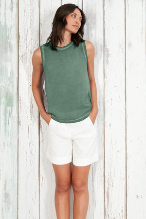 Moon Tank - Women's Sleeveless Tank - Juniper