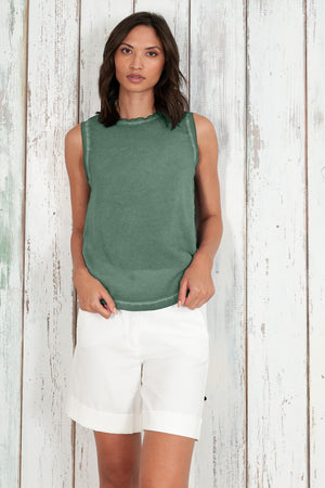 Moon Tank - Women's Sleeveless Tank - Juniper