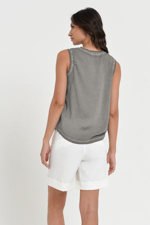 Moon Tank - Women's Sleeveless Tank - Dolphin