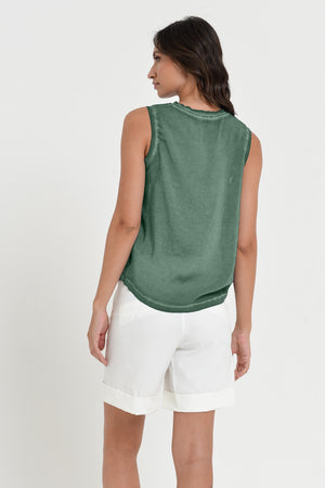 Moon Tank - Women's Sleeveless Tank - Juniper