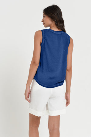 Moon Tank - Women's Sleeveless Tank - Pacific