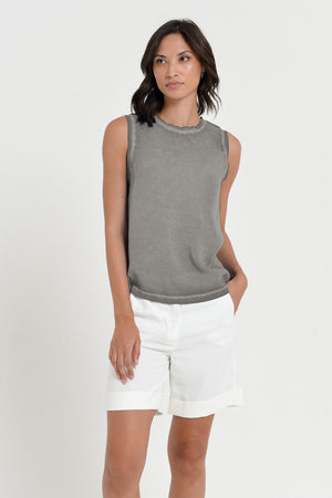 Moon Tank - Women's Sleeveless Tank - Dolphin