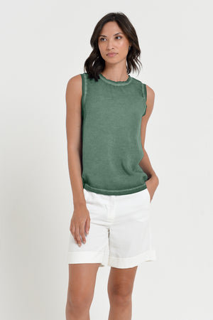 Moon Tank - Women's Sleeveless Tank - Juniper