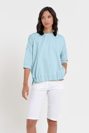 Coyote Sweatshirt - Women's Short Sleeve Sweatshirt - Bora Bora