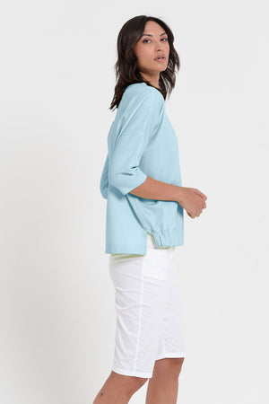 Coyote Sweatshirt - Women's Short Sleeve Sweatshirt - Bora Bora