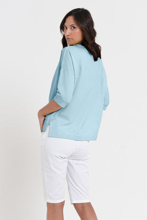 Coyote Sweatshirt - Women's Short Sleeve Sweatshirt - Bora Bora