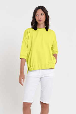 Coyote Sweatshirt - Women's Short Sleeve Sweatshirt - Lime