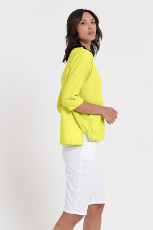 Coyote Sweatshirt - Women's Short Sleeve Sweatshirt - Lime