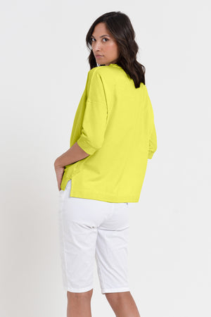 Coyote Sweatshirt - Women's Short Sleeve Sweatshirt - Lime