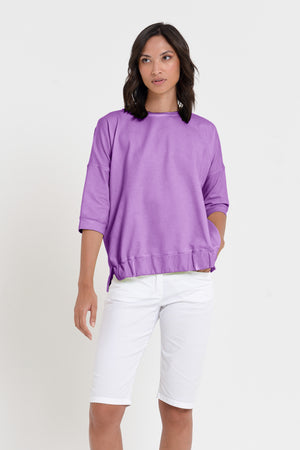 Coyote Sweatshirt - Women's Short Sleeve Sweatshirt - Morado
