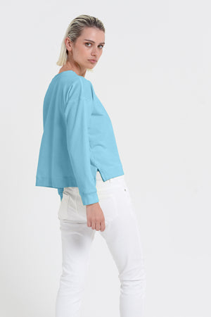 Roxie Sweatshirt - Women's Cropped Cotton Sweatshirt - Viking