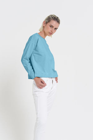 Roxie Sweatshirt - Women's Cropped Cotton Sweatshirt - Viking